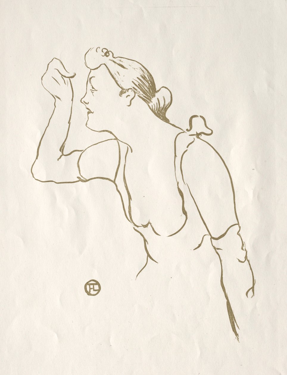 宝拉·布雷比恩（PaulaBrébion），1893年。 作者 亨利·德·图卢兹·劳特雷克