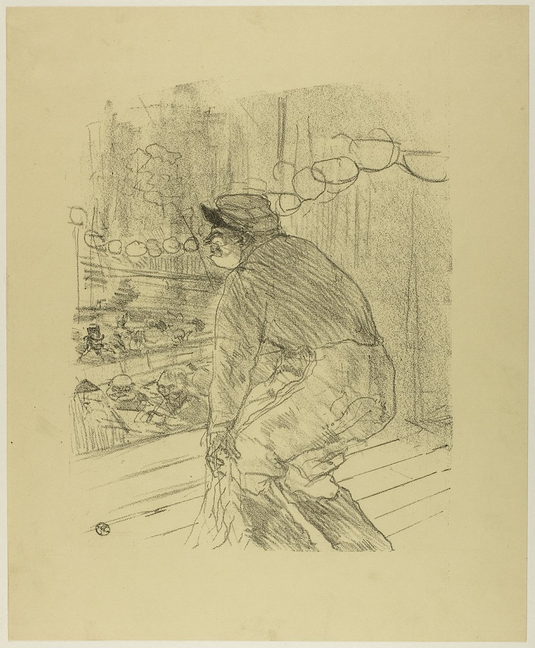 波林，来自 Treize Lithographies 作者 亨利·德·图卢兹·劳特雷克