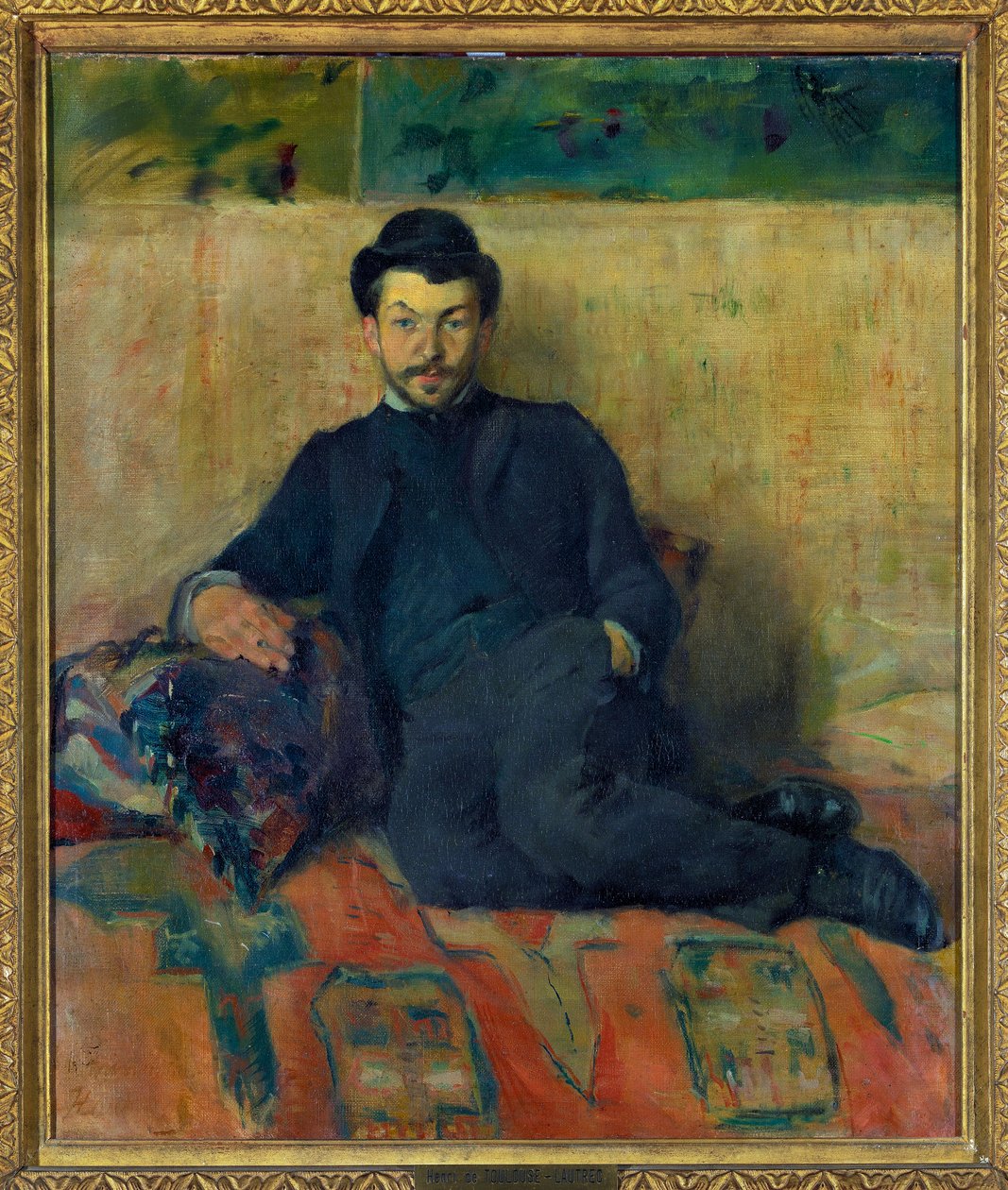 古斯塔夫-吕西安(Gustave-Lucien)-丹纳里的肖像 亨利-德-图卢兹-劳特累克(1864-1901)的画作 1883年 Dim 0,55 x 0,47 m Paris musee du Louvre Mandatory mention: 捐赠Helene et Victor Lyon 作者 亨利·德·图卢兹·劳特雷克