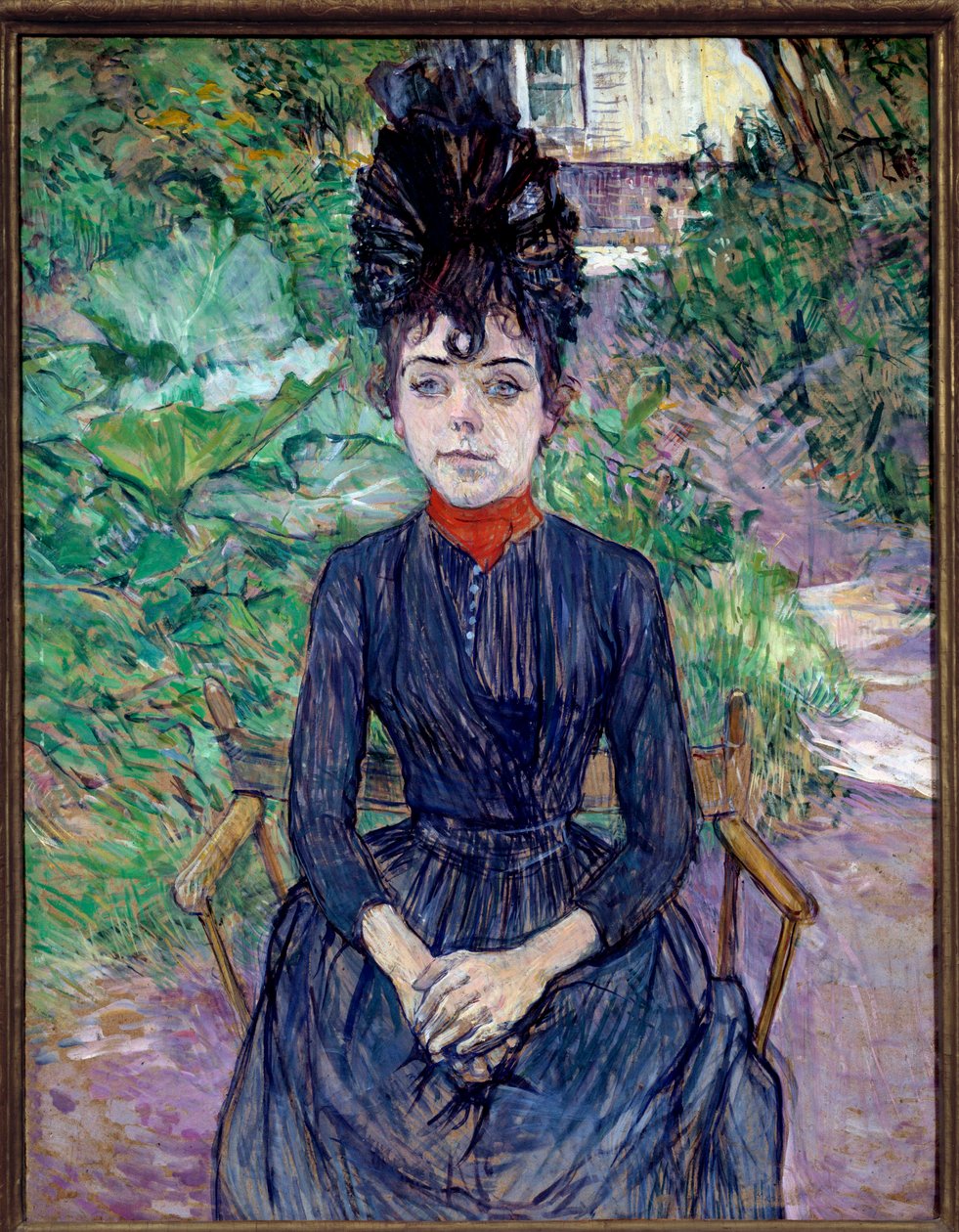 亨利·德·图卢兹·劳特累克 (Henri de Toulouse Lautrec) (1864-1901) 的画作 Justine Dieuhl 的肖像 1891 年 0.74x0.58 m 巴黎，奥赛博物馆 作者 亨利·德·图卢兹·劳特雷克