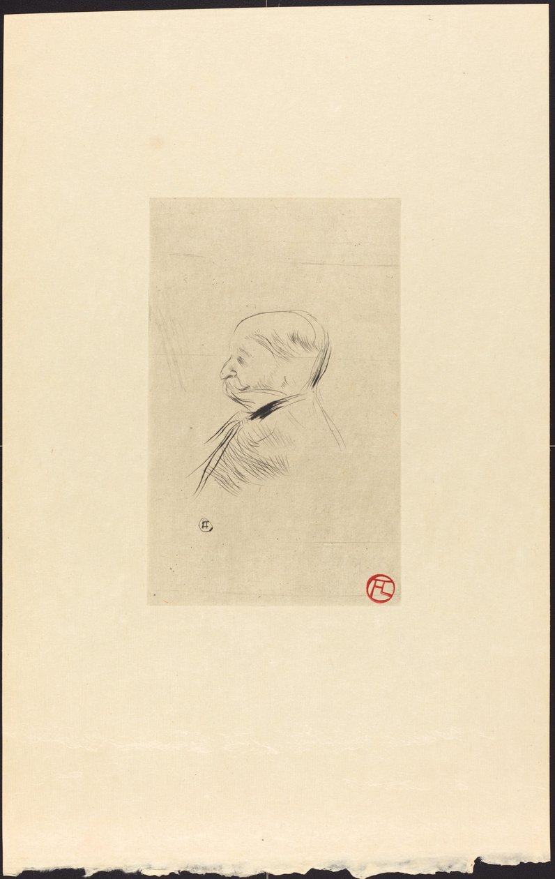 X先生的肖像》（Portrait de M. X）。 作者 亨利·德·图卢兹·劳特雷克
