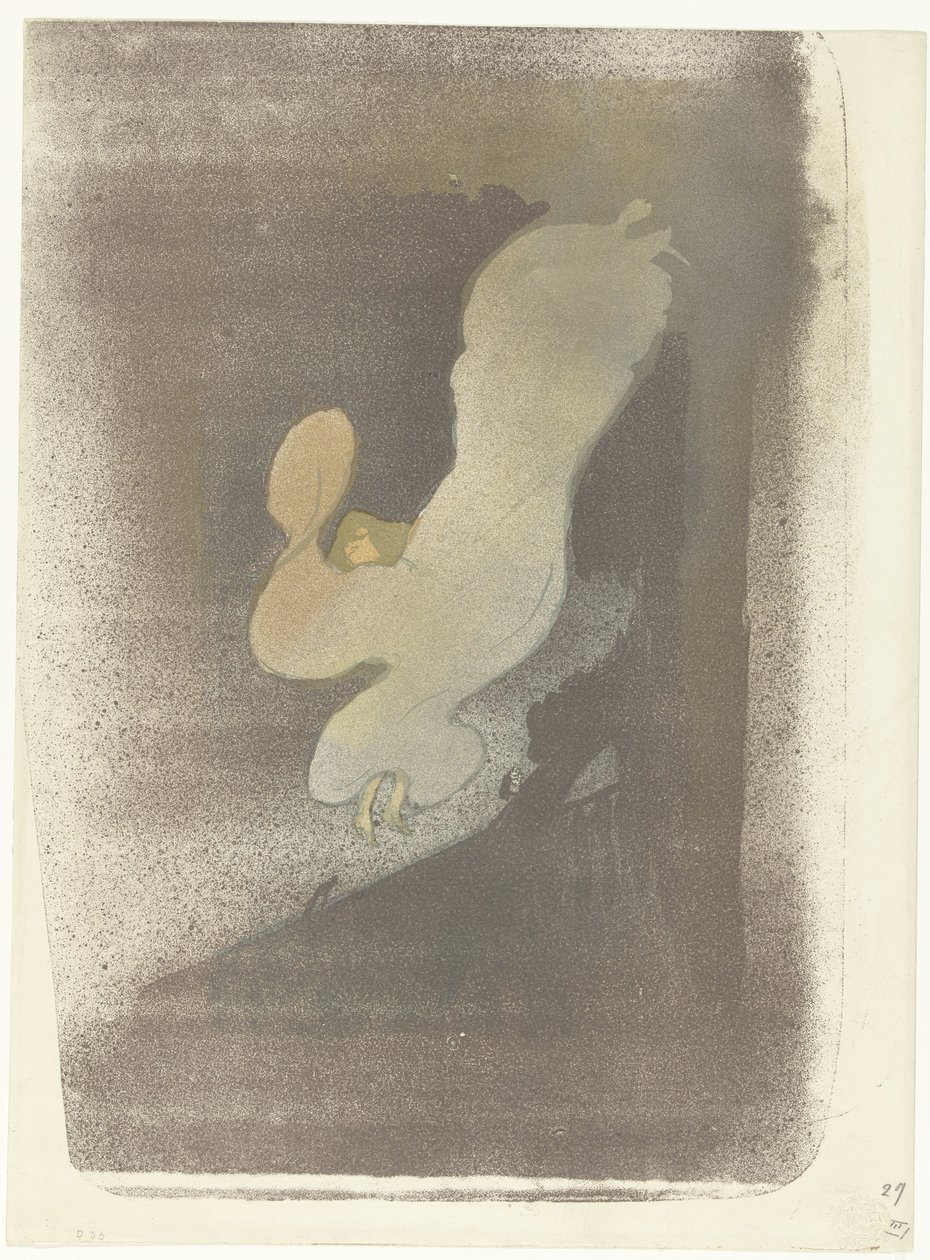 舞蹈家 Loie Fuller 演出时的肖像
露易-富勒小姐 作者 亨利·德·图卢兹·劳特雷克