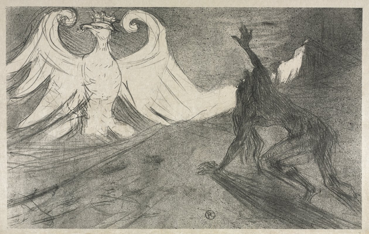 前哨项目：1898年在西奈山脚。 作者 亨利·德·图卢兹·劳特雷克