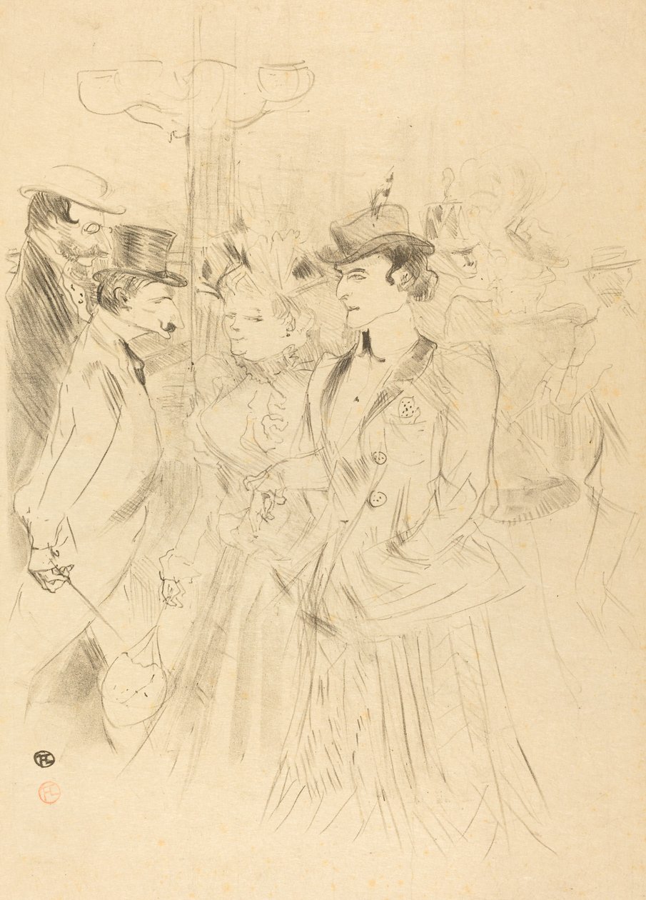 Promenade Promenoir, 1899年。 作者 亨利·德·图卢兹·劳特雷克