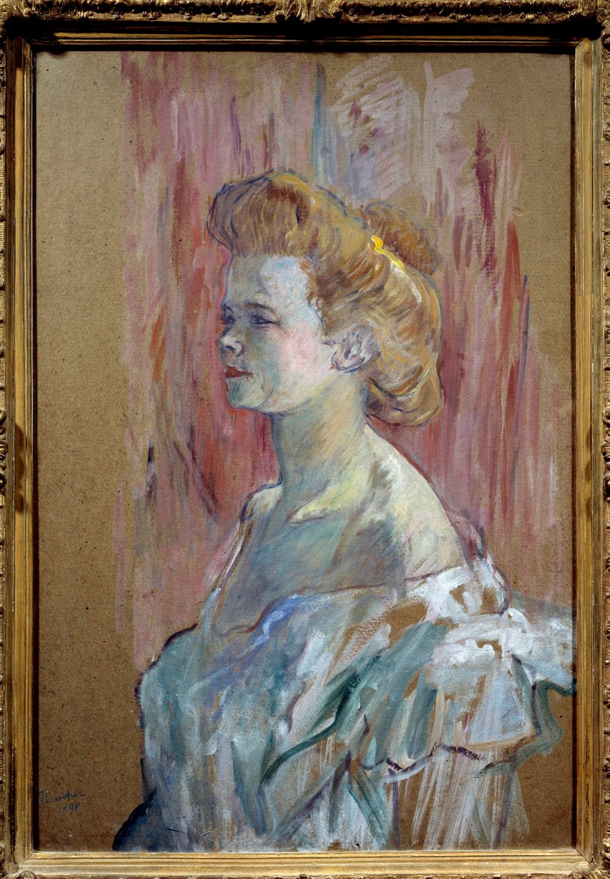 卖淫：“家庭主妇的肖像”亨利·德·图卢兹·劳特累克 (Henri de Toulouse Lautrec) (1864-1901) 1898 年作画。 0,88x0,56 m 私人收藏 作者 亨利·德·图卢兹·劳特雷克
