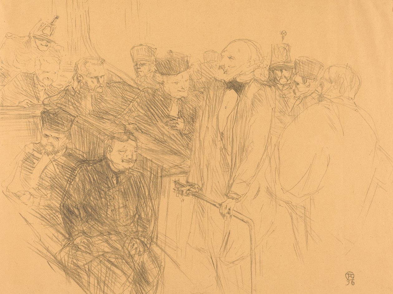 Ribot沉积 Déposition Ribot, 1896. 作者 亨利·德·图卢兹·劳特雷克