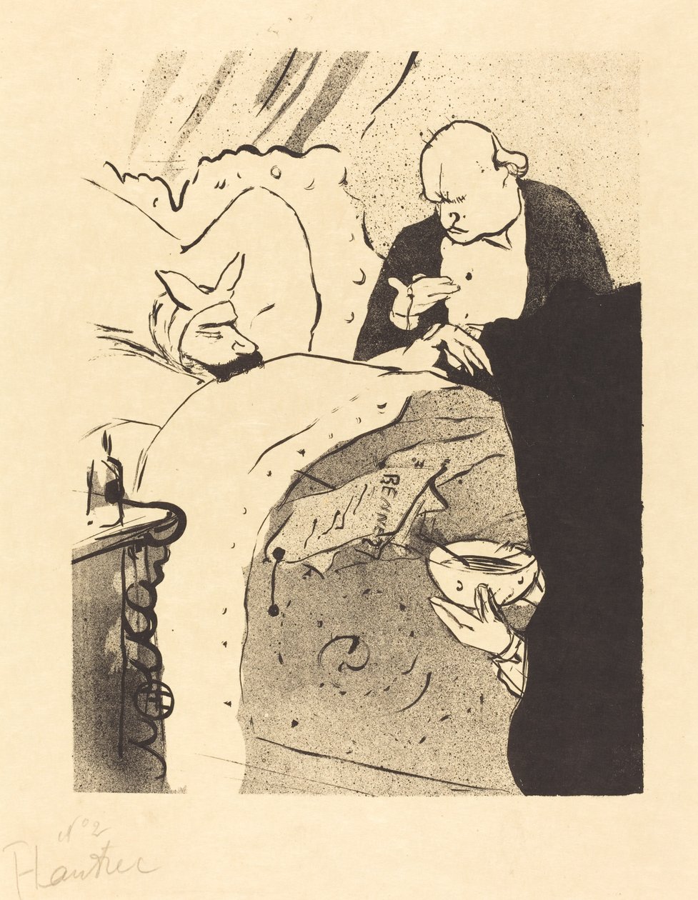 病态的卡诺!Carnot malade！, 1893. 作者 亨利·德·图卢兹·劳特雷克