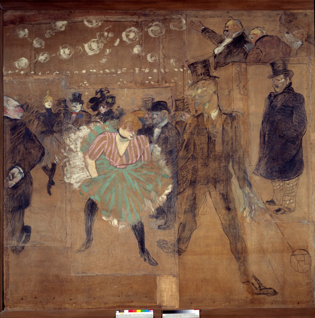 Sign for the house of the Goulue (Weber Louise dit La Goulue 作者 亨利·德·图卢兹·劳特雷克