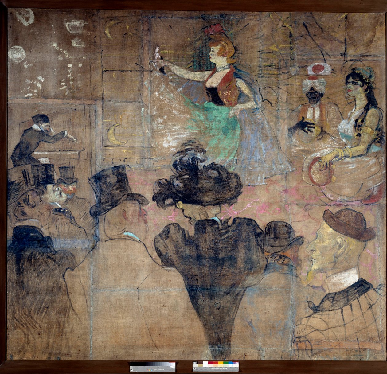 为 Goulue 的房子签名（Weber Louise dit La Goulue 作者 亨利·德·图卢兹·劳特雷克