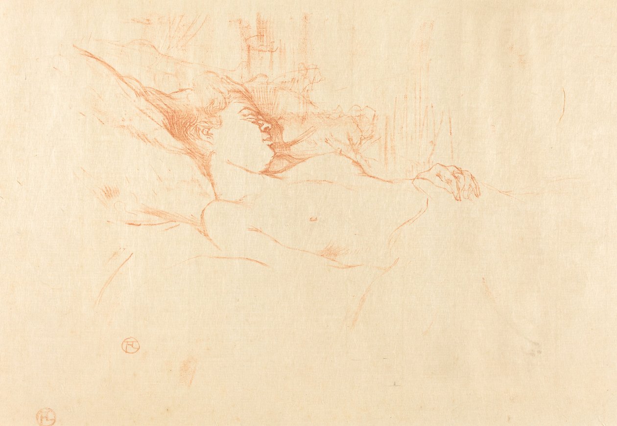 Sleep Le sommeil, 1896. 作者 亨利·德·图卢兹·劳特雷克