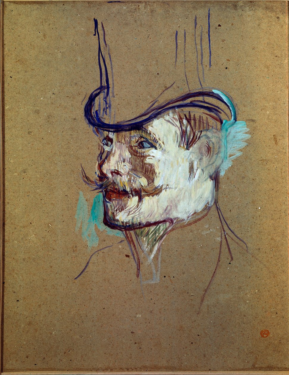 华纳先生的研究。亨利-德-图卢兹-劳特累克（Toulouse Lautrec）的绘画作品。 作者 亨利·德·图卢兹·劳特雷克
