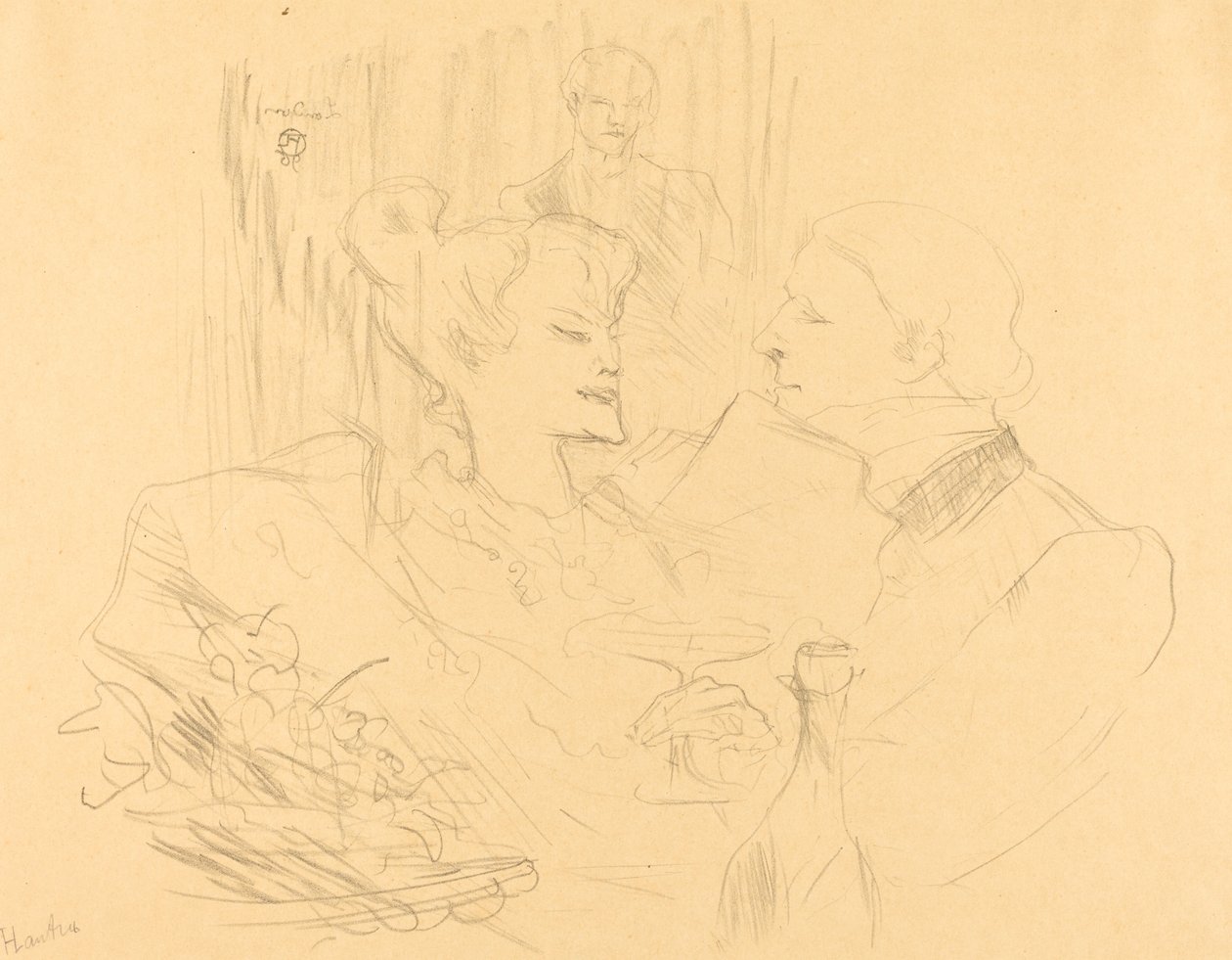 伦敦的晚餐 Souper à Londres, 1896. 作者 亨利·德·图卢兹·劳特雷克
