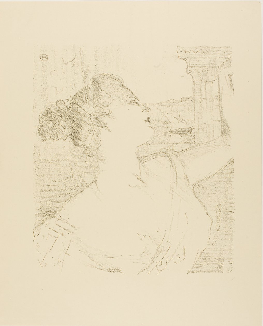Sybil Sanderson，来自 Treize Lithographies 作者 亨利·德·图卢兹·劳特雷克