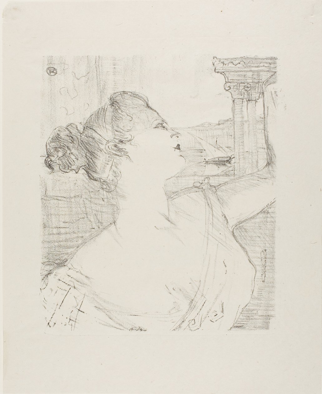 Sybil Sanderson，来自 Treize Lithographies 作者 亨利·德·图卢兹·劳特雷克