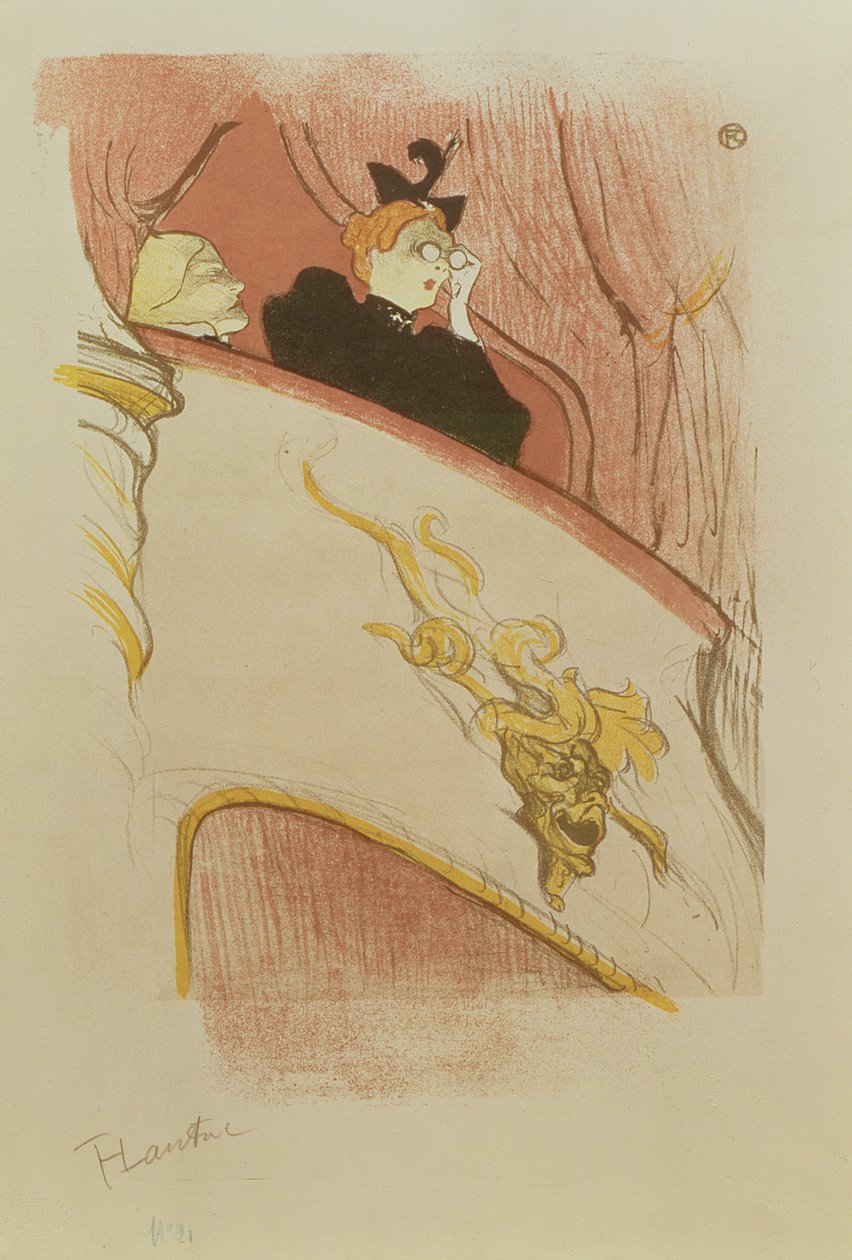 金色怪诞盒子，1893年 作者 亨利·德·图卢兹·劳特雷克