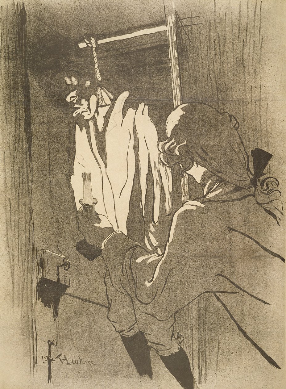 被绞刑的人，1892年 作者 亨利·德·图卢兹·劳特雷克