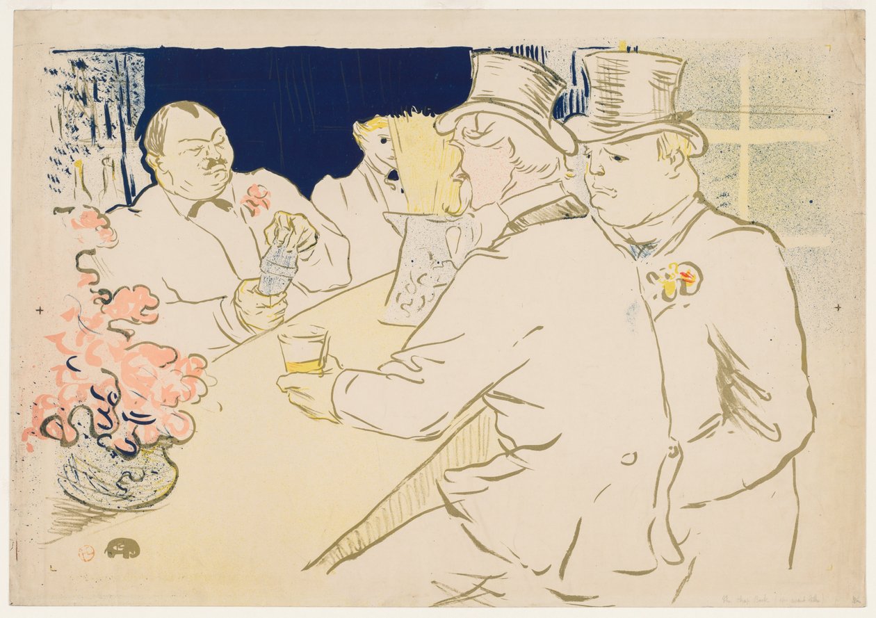 爱尔兰和美国酒吧，皇家街，1896年。 作者 亨利·德·图卢兹·劳特雷克