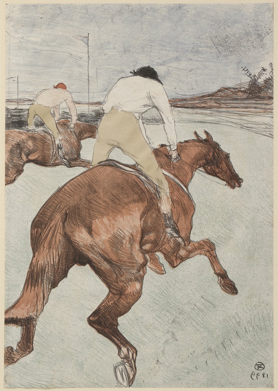 骑师，1899年 作者 亨利·德·图卢兹·劳特雷克
