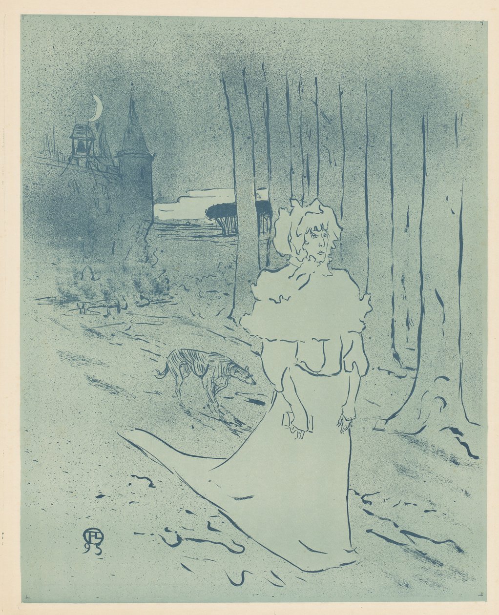 庄园女主人或预兆（La chatelaine ou le tocsin） 作者 亨利·德·图卢兹·劳特雷克