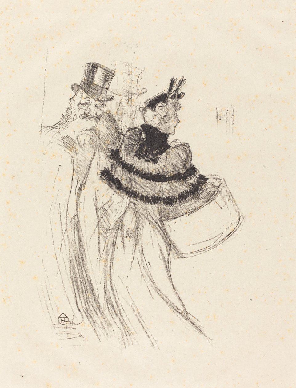 老绅士们 Les vieux messieurs, 1894. 作者 亨利·德·图卢兹·劳特雷克