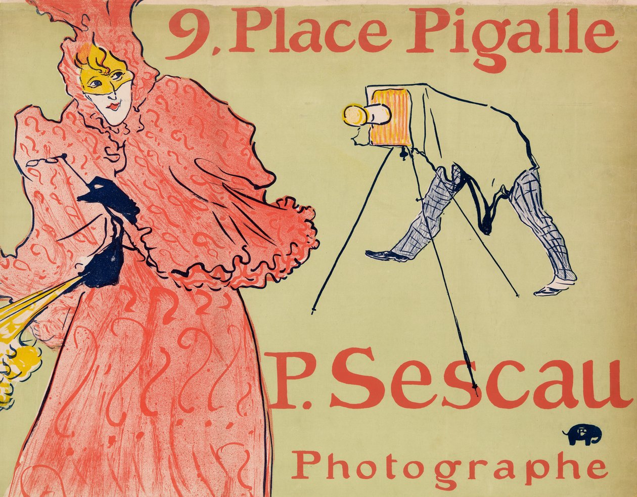 摄影师Sescau Le Photographe Sescau, 1894. 作者 亨利·德·图卢兹·劳特雷克