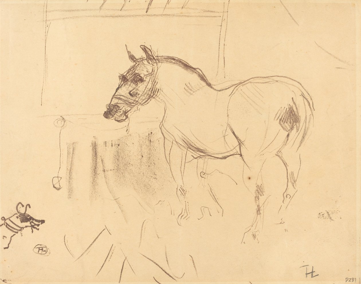 来自卡尔梅斯的小矮马 Le petit poney de Calmèse, 1899. 作者 亨利·德·图卢兹·劳特雷克