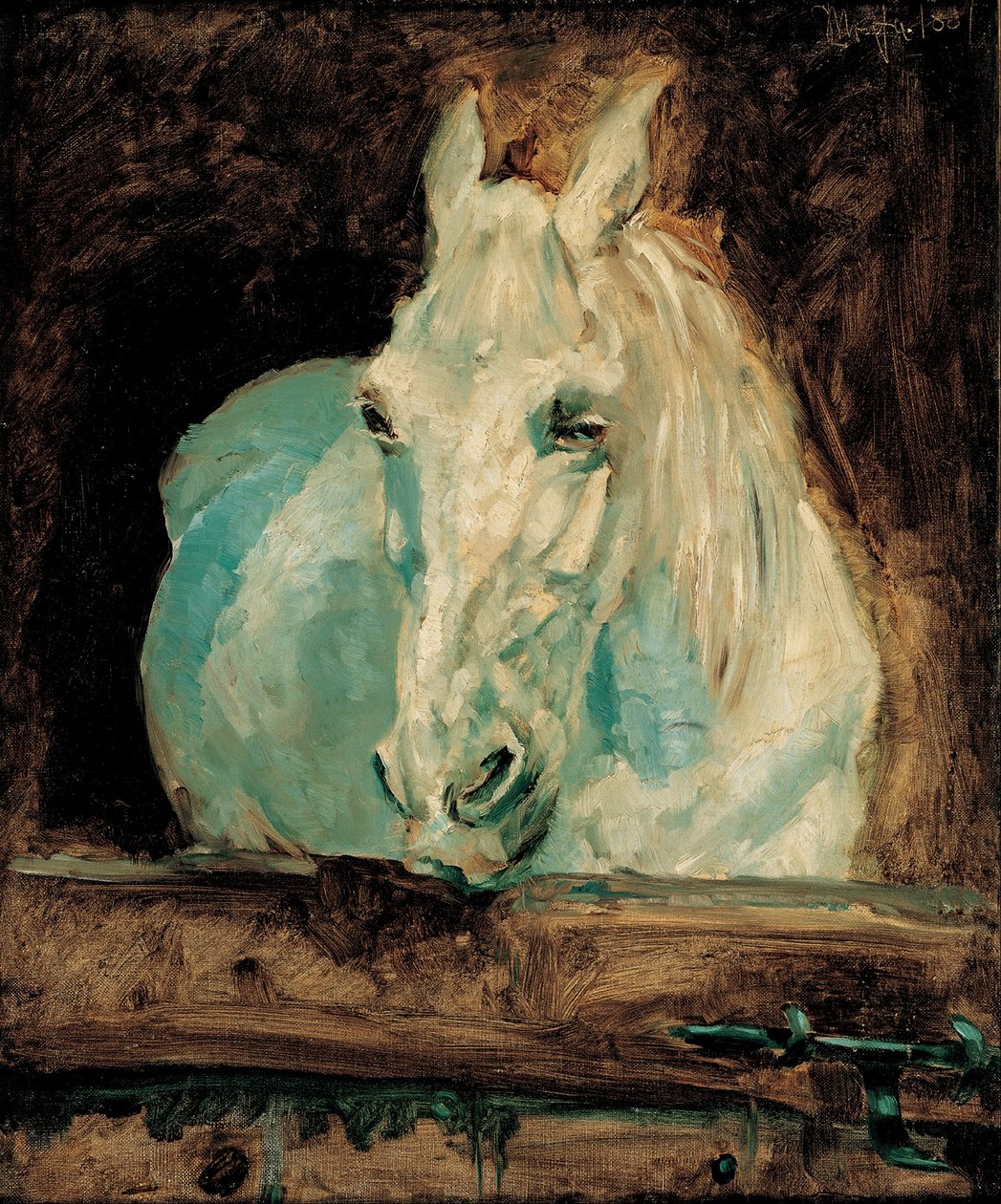 白马 "羚羊"，1881 年 作者 亨利·德·图卢兹·劳特雷克