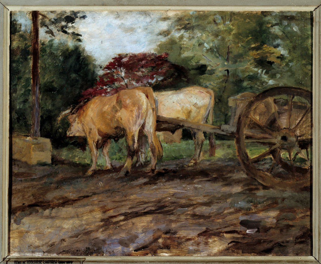 轭下的公牛 Henri de Toulouse Lautrec (1864-1901) 19 世纪波尔多艺术博物馆 作者 亨利·德·图卢兹·劳特雷克