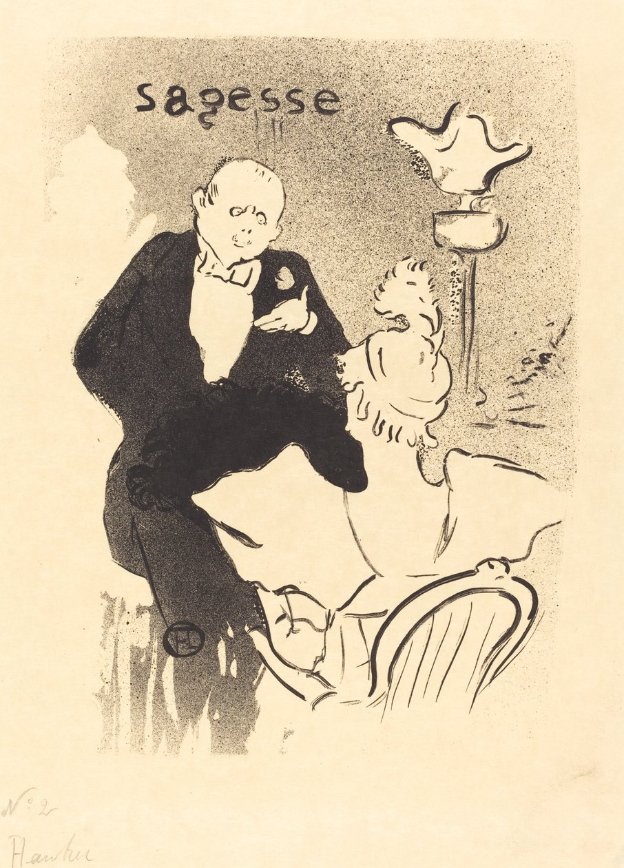 Wisdom Sagesse, 1893. 作者 亨利·德·图卢兹·劳特雷克