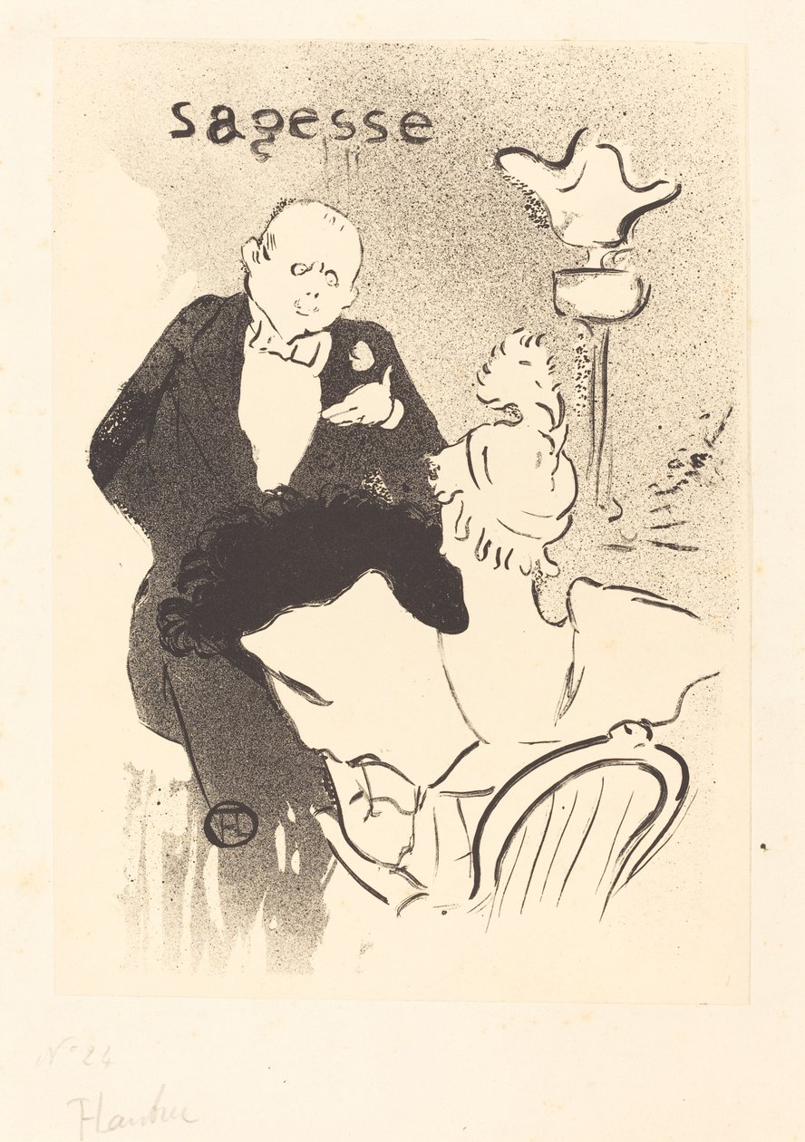 Wisdom Sagesse, 1893. 作者 亨利·德·图卢兹·劳特雷克