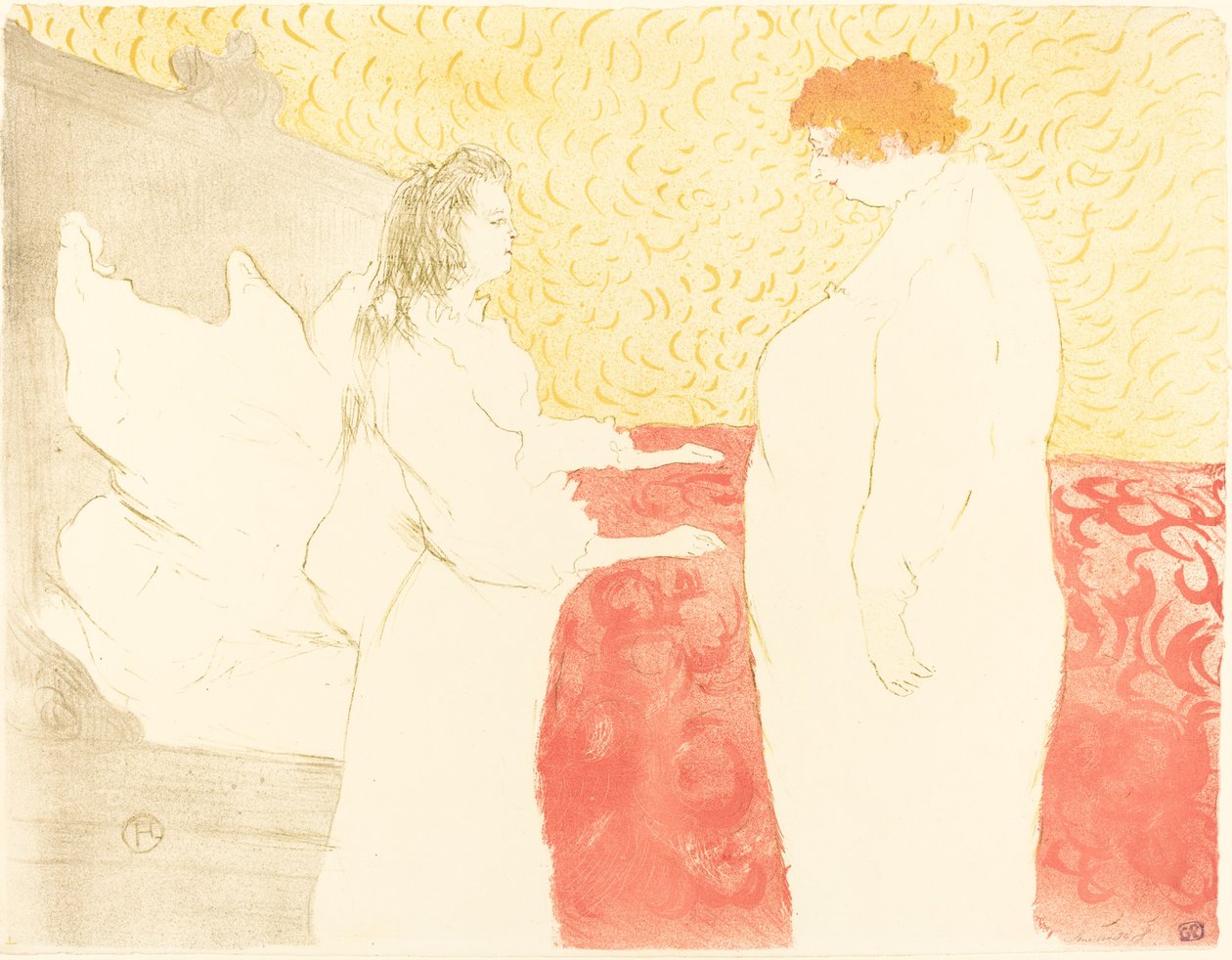 床上的女人，简介 床上的女人，简介，1896年。 作者 亨利·德·图卢兹·劳特雷克