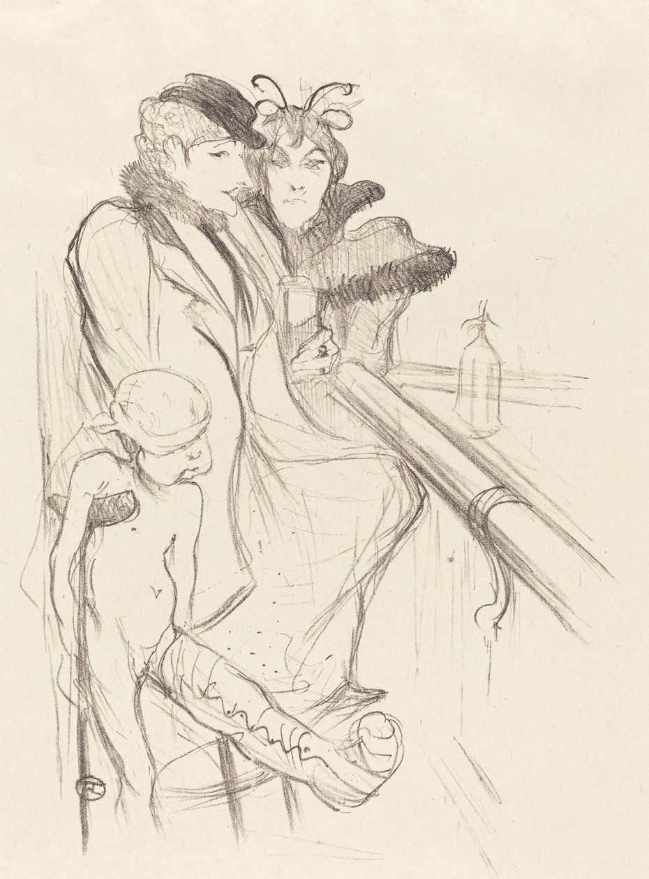 受伤的Eros Eros vanné，1894年。 作者 亨利·德·图卢兹·劳特雷克