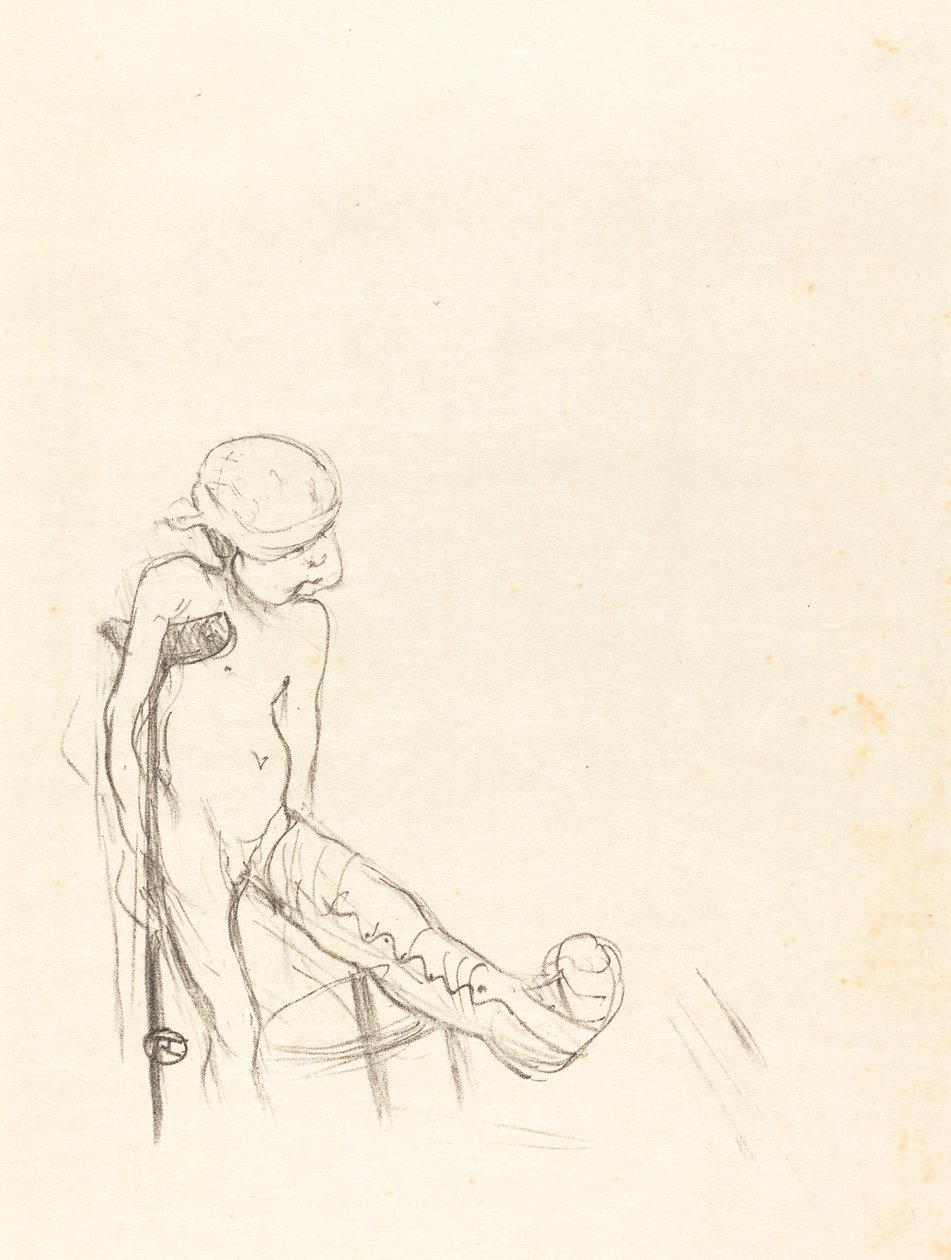 受伤的Eros Eros vanné，1894年。 作者 亨利·德·图卢兹·劳特雷克