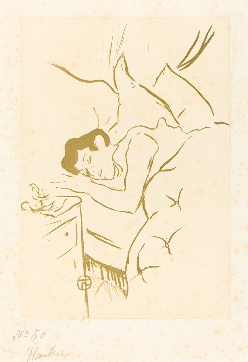 你的嘴 Ta bouche, 1893年。 作者 亨利·德·图卢兹·劳特雷克