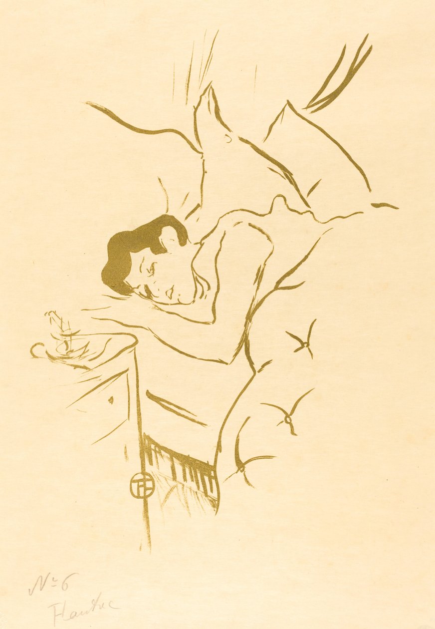 你的嘴 Ta bouche, 1893年。 作者 亨利·德·图卢兹·劳特雷克