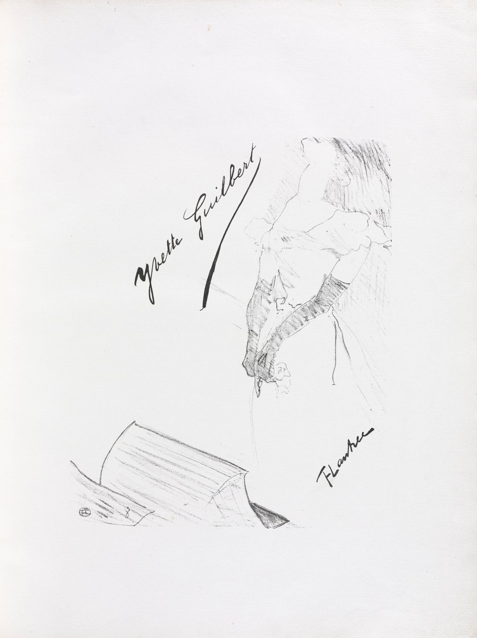 伊维特·吉尔伯特（英语：Yvette Guilbert）-英语系列：前奏曲，1898年。 作者 亨利·德·图卢兹·劳特雷克