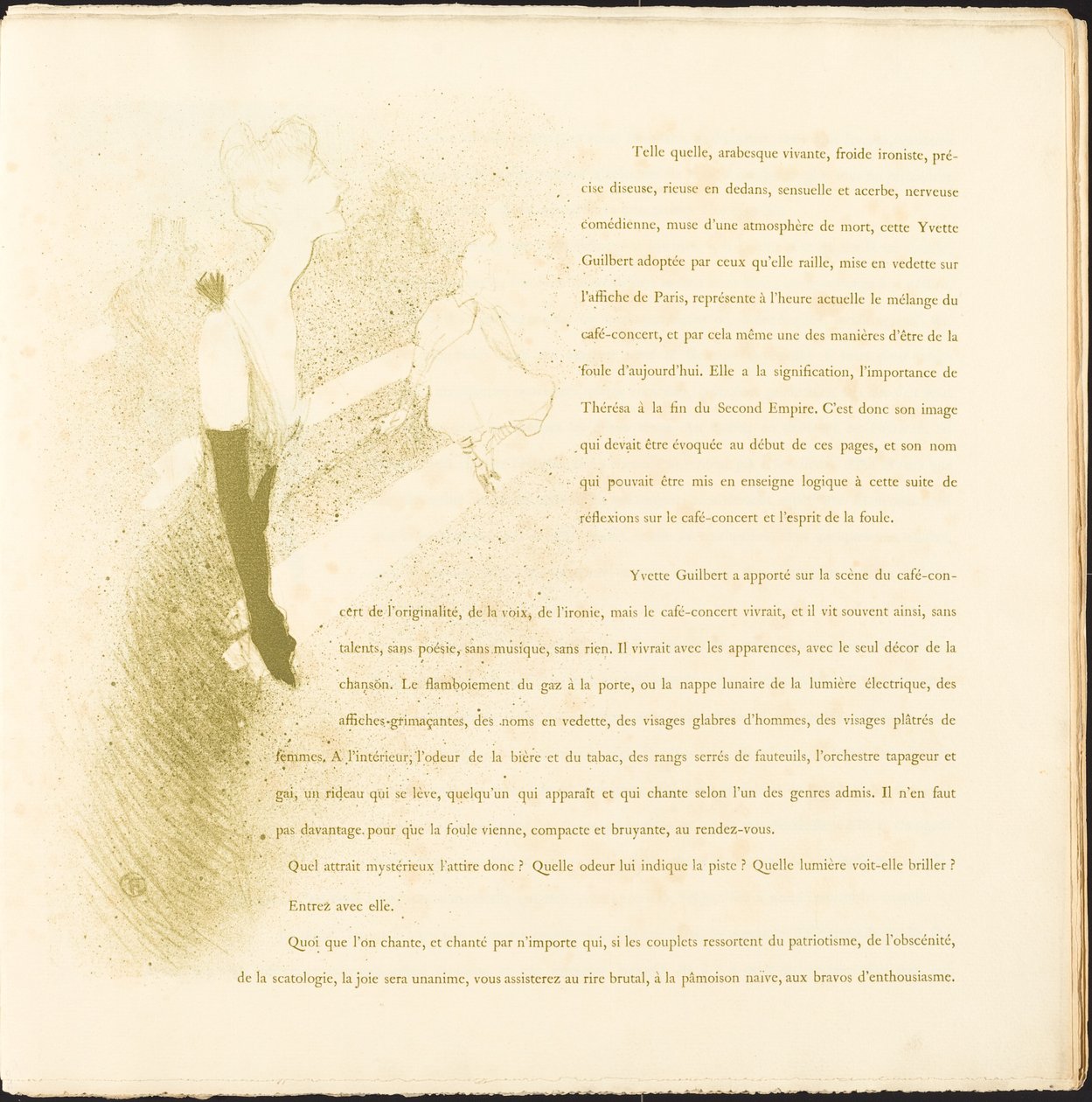 伊维特-吉尔伯特，1894年。 作者 亨利·德·图卢兹·劳特雷克