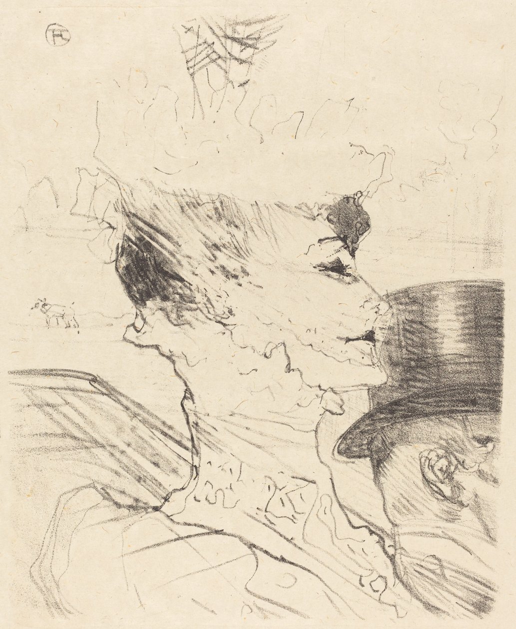 Yvette Guilbert, 1896年。 作者 亨利·德·图卢兹·劳特雷克