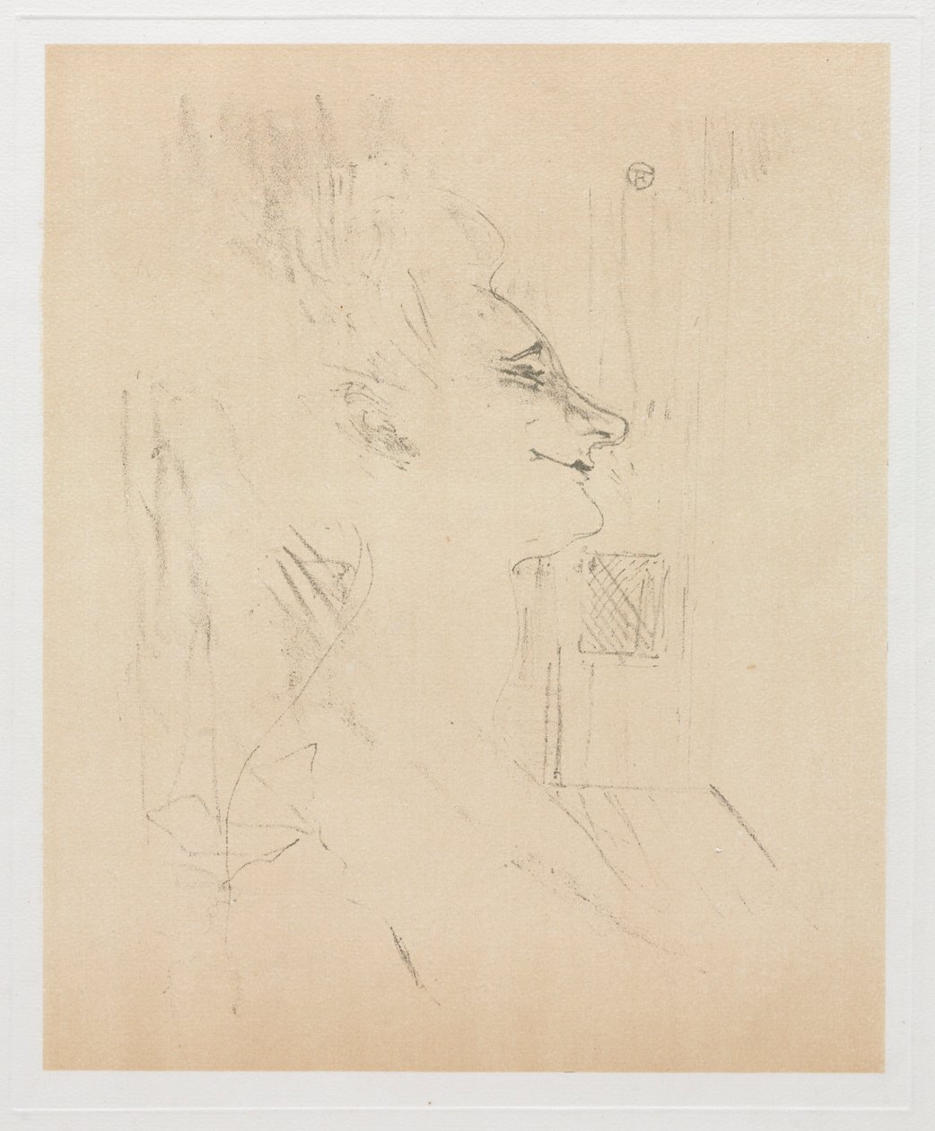 伊维特·吉尔伯特（Yvette Guilbert）陶醉，1898年。 作者 亨利·德·图卢兹·劳特雷克