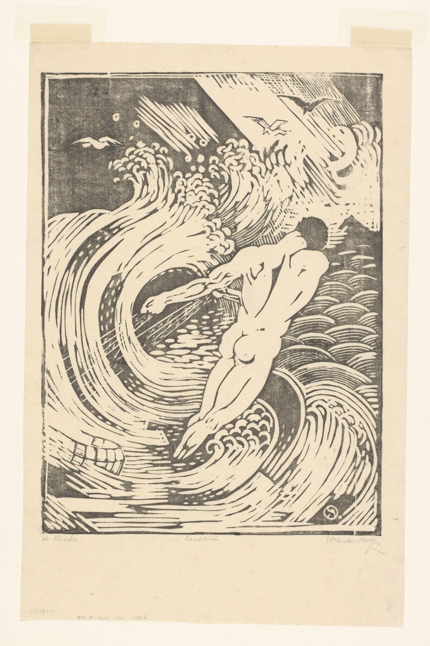 De Visscher（物体上的原始标题） 作者 亨利·范德斯托克（艺术家签名）