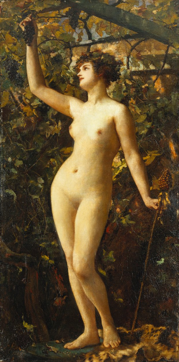 致巴亨（Bacchant），1885年 作者 亨丽埃塔·雷伊