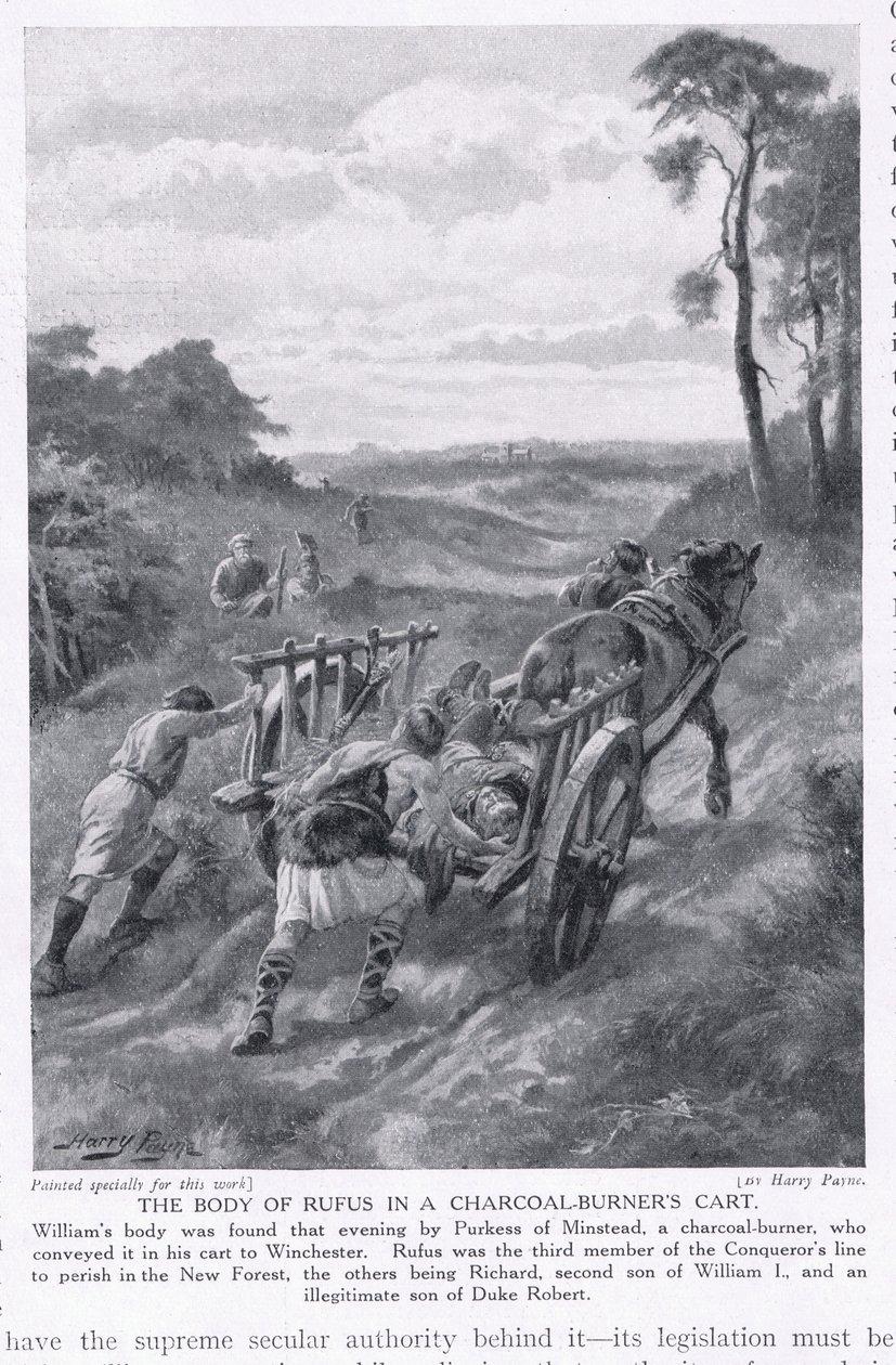 Rufus的身体在木炭燃烧器推车AD1100，1920年代 作者 亨利·佩恩