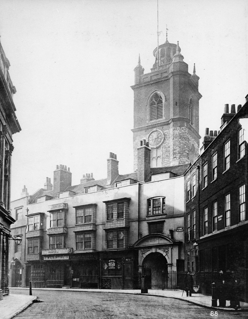 St. Giles，Cripplegate，c.1884 作者 亨利·迪克森