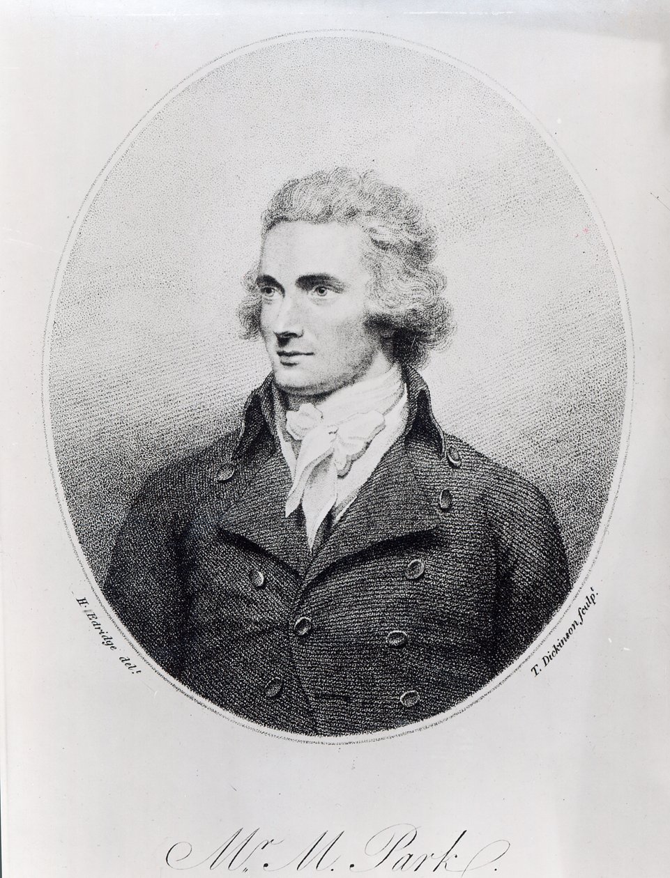 Mungo Park，由T. Dickinson雕刻 作者 亨利·埃德里奇