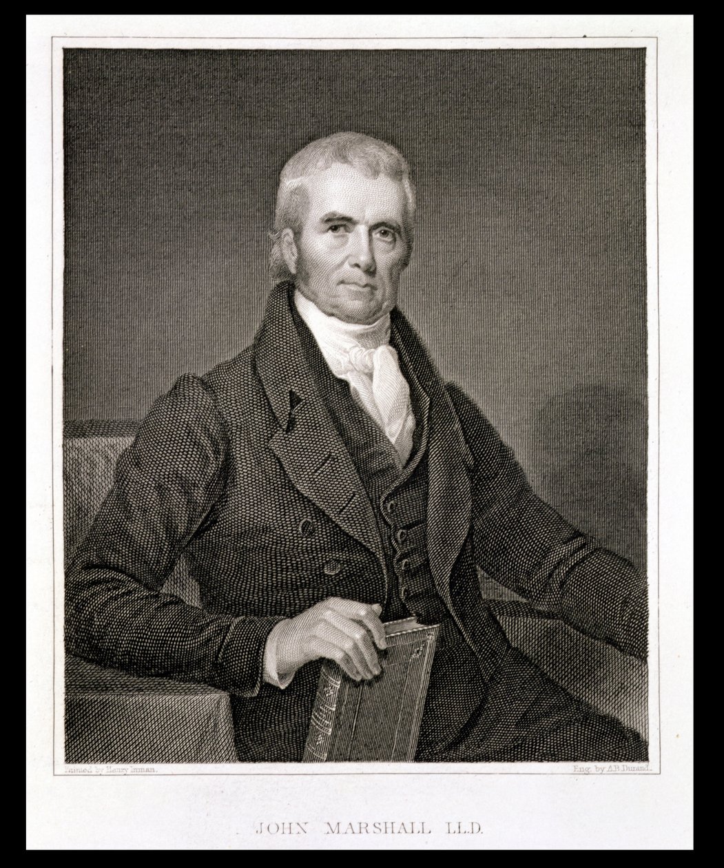 John Marshall（1755-1835），由Asher Brown Durand（1796-1886）雕刻 作者 亨利·英曼