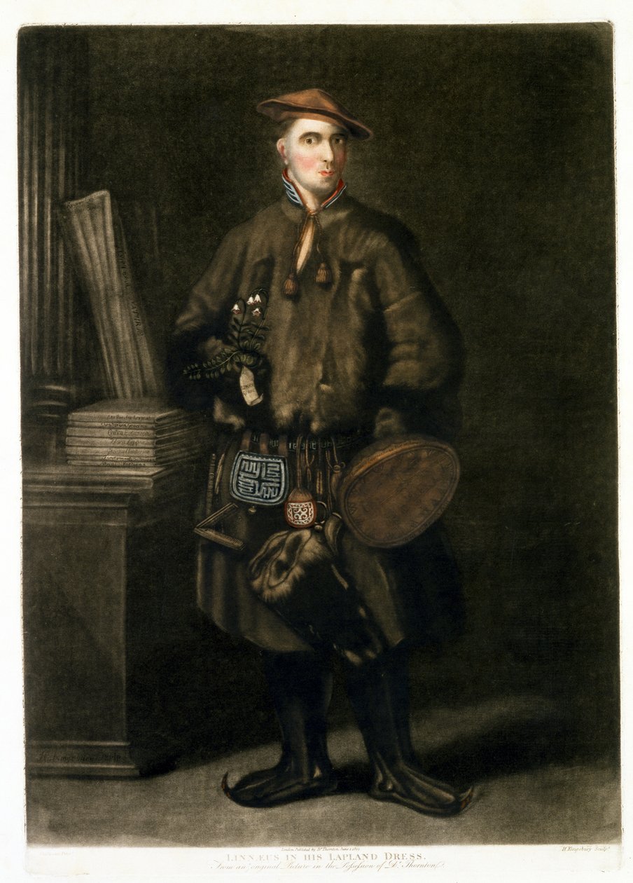 Carolus Linnaeus，拉普兰服饰，酒吧。 1805 作者 亨利·金斯伯里