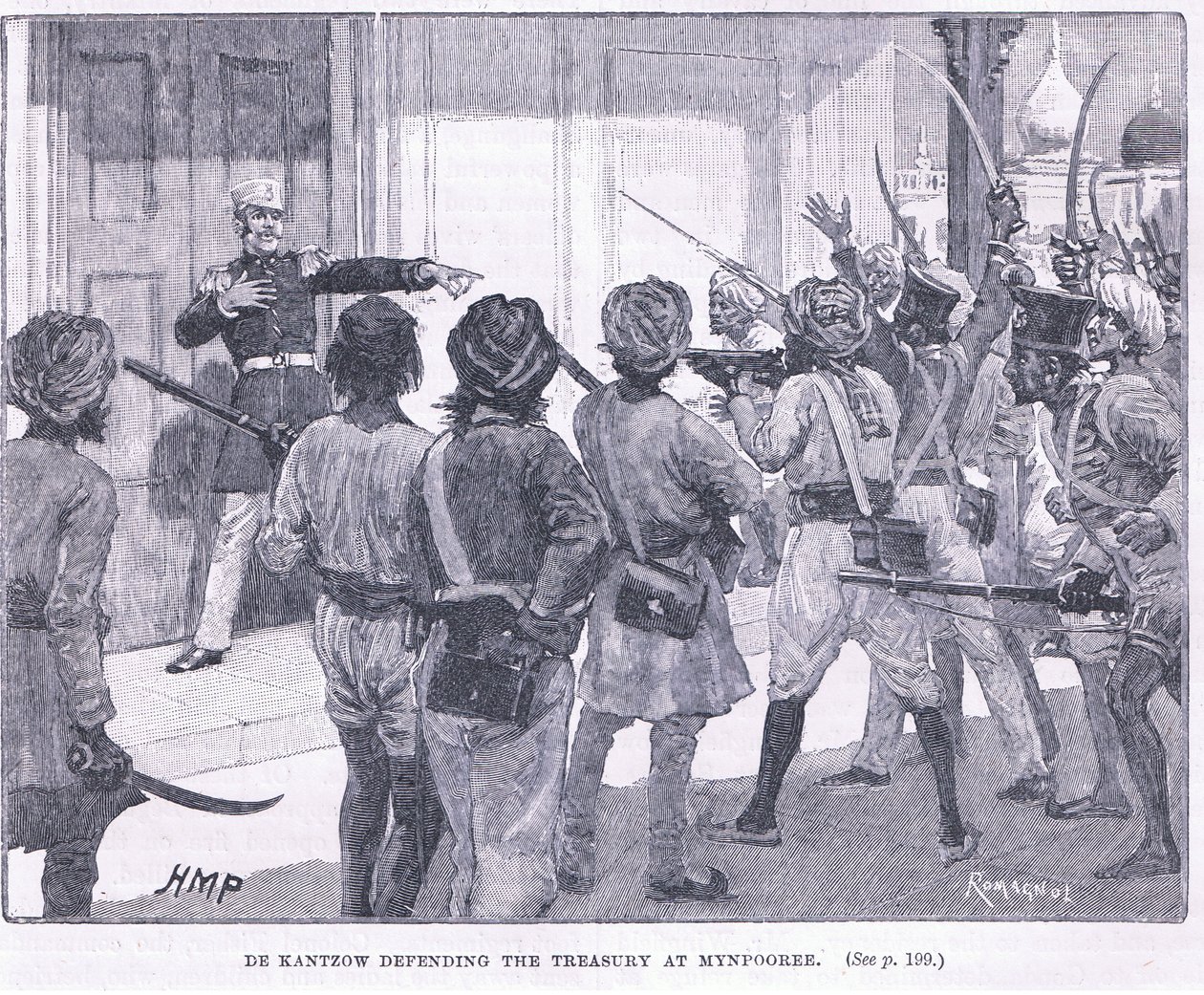 De Kantzow在公元1857年为Mynpooree辩护 作者 佩吉特亨利万豪酒店