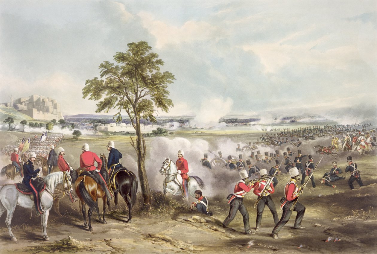 1849年2月21日的Goojerat战役，由约翰哈里斯（约翰哈里斯，1879-1873）镌刻1850年 作者 亨利·马滕斯
