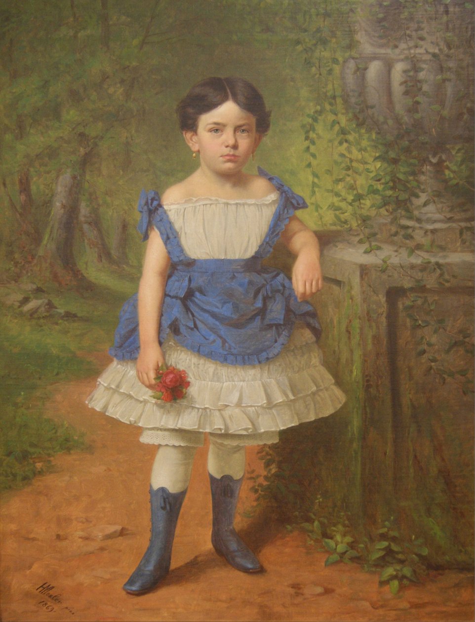 伊丽莎白莫尔林肖像，1869年 作者 亨利·莫斯勒