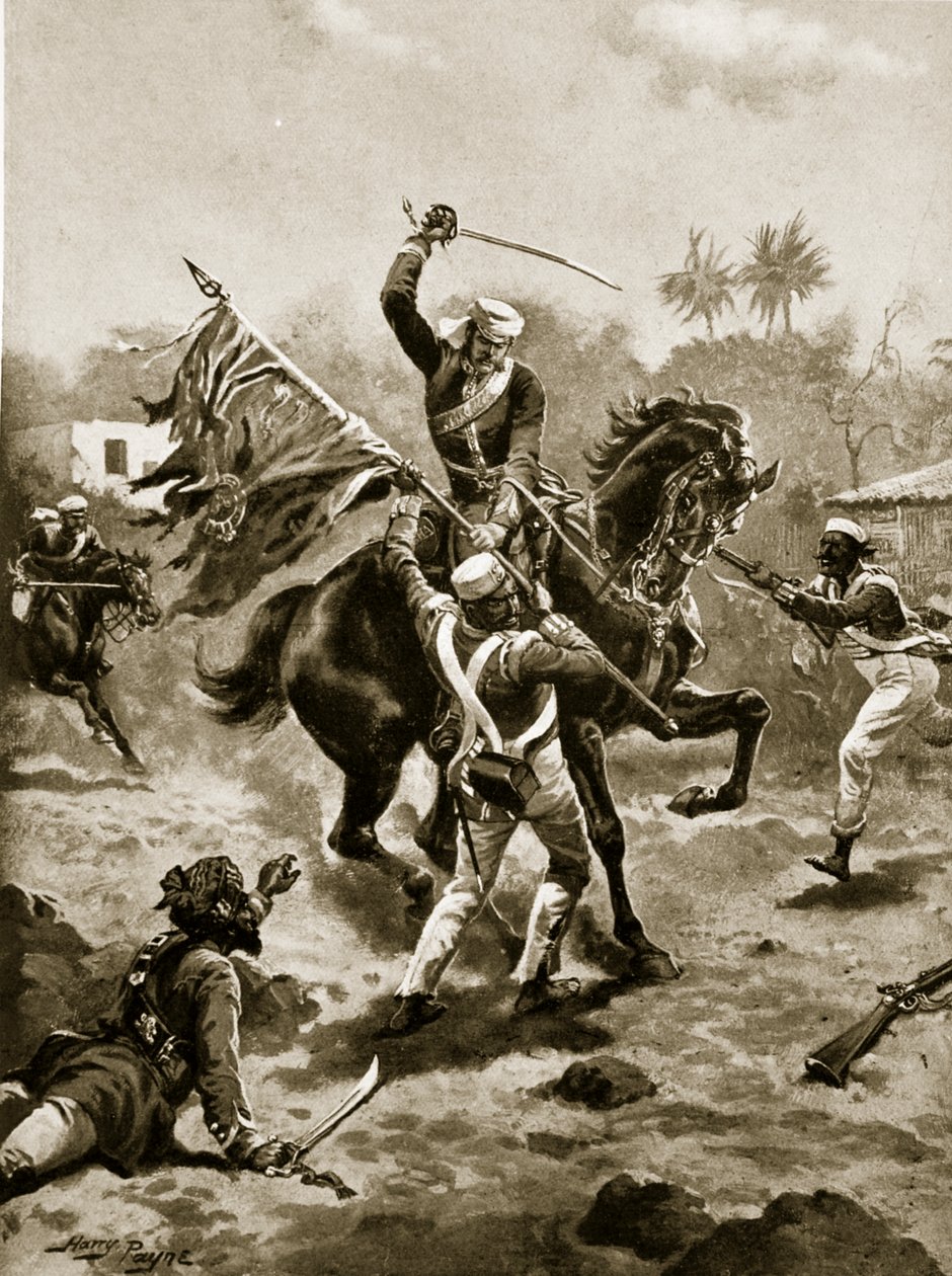 Lt Roberts赢得他的VC，1858年1月2日 作者 亨利·佩恩